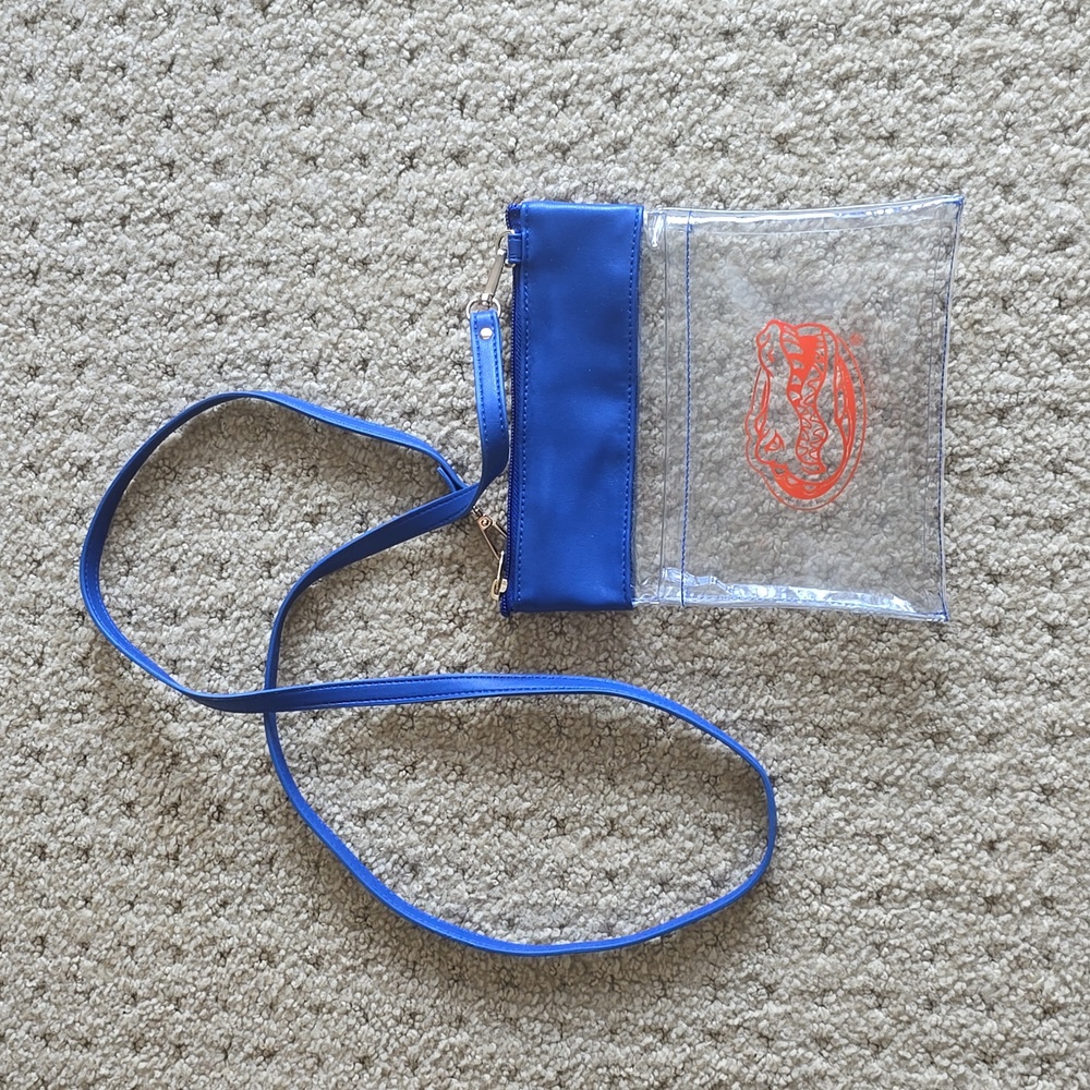 UF Clear Crossbody Stadium Bag with Side Pocket and Logo * Great Gift!!